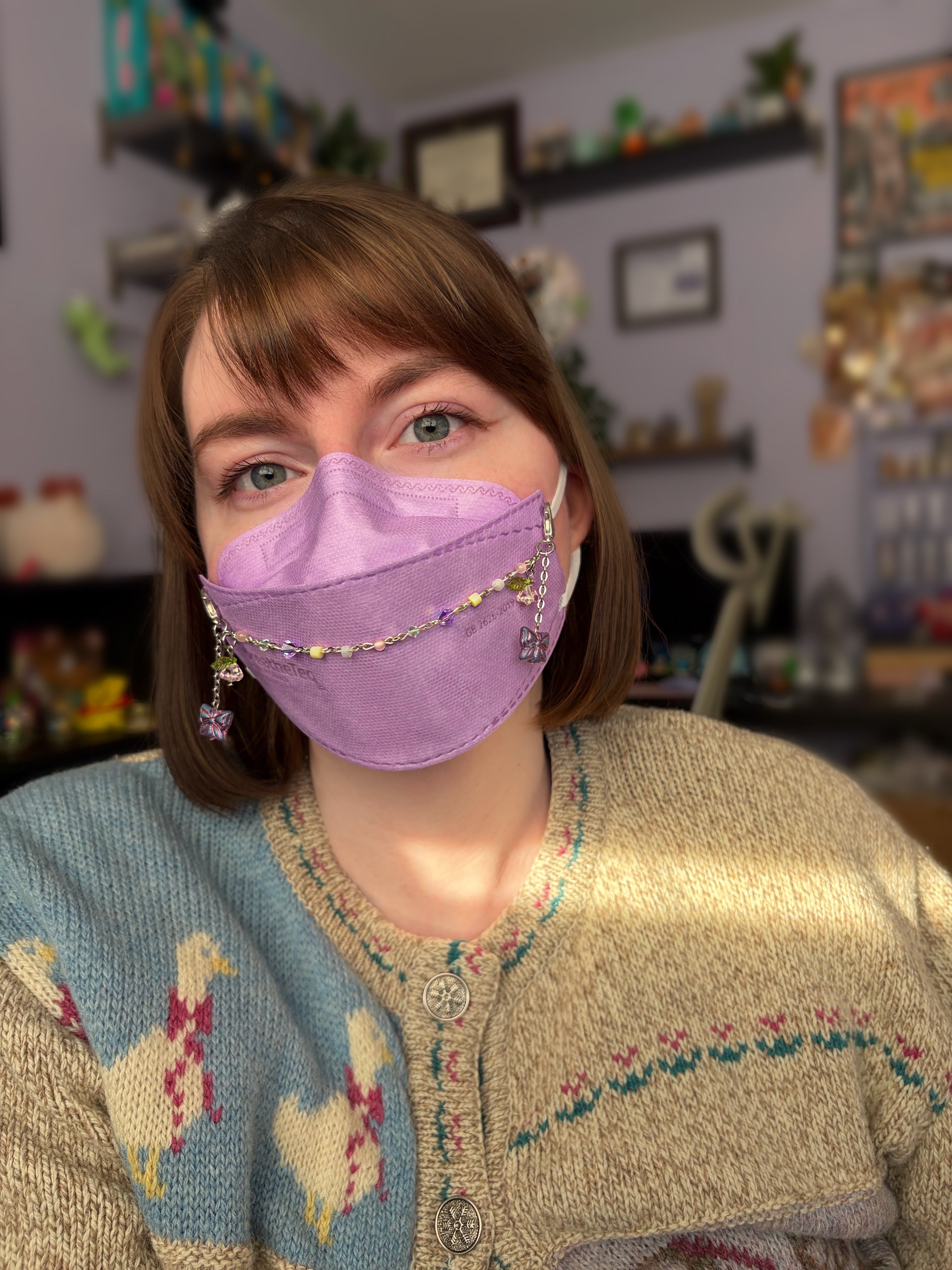 Butterfly Garden Mask Chain