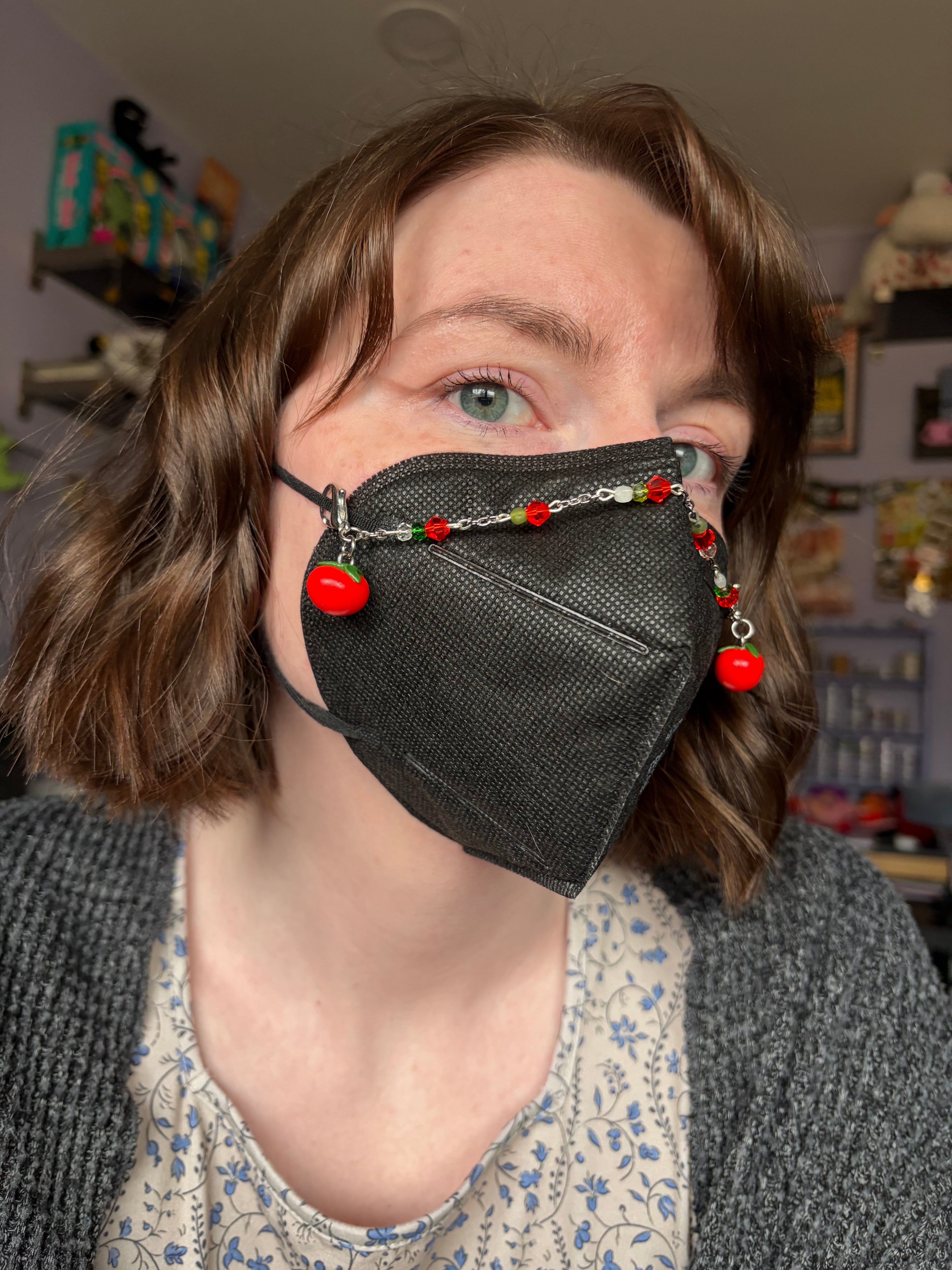 Tomato Mask Chain + Earrings