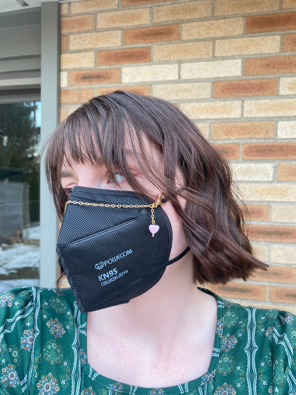 Heart Dangle Mask Chain