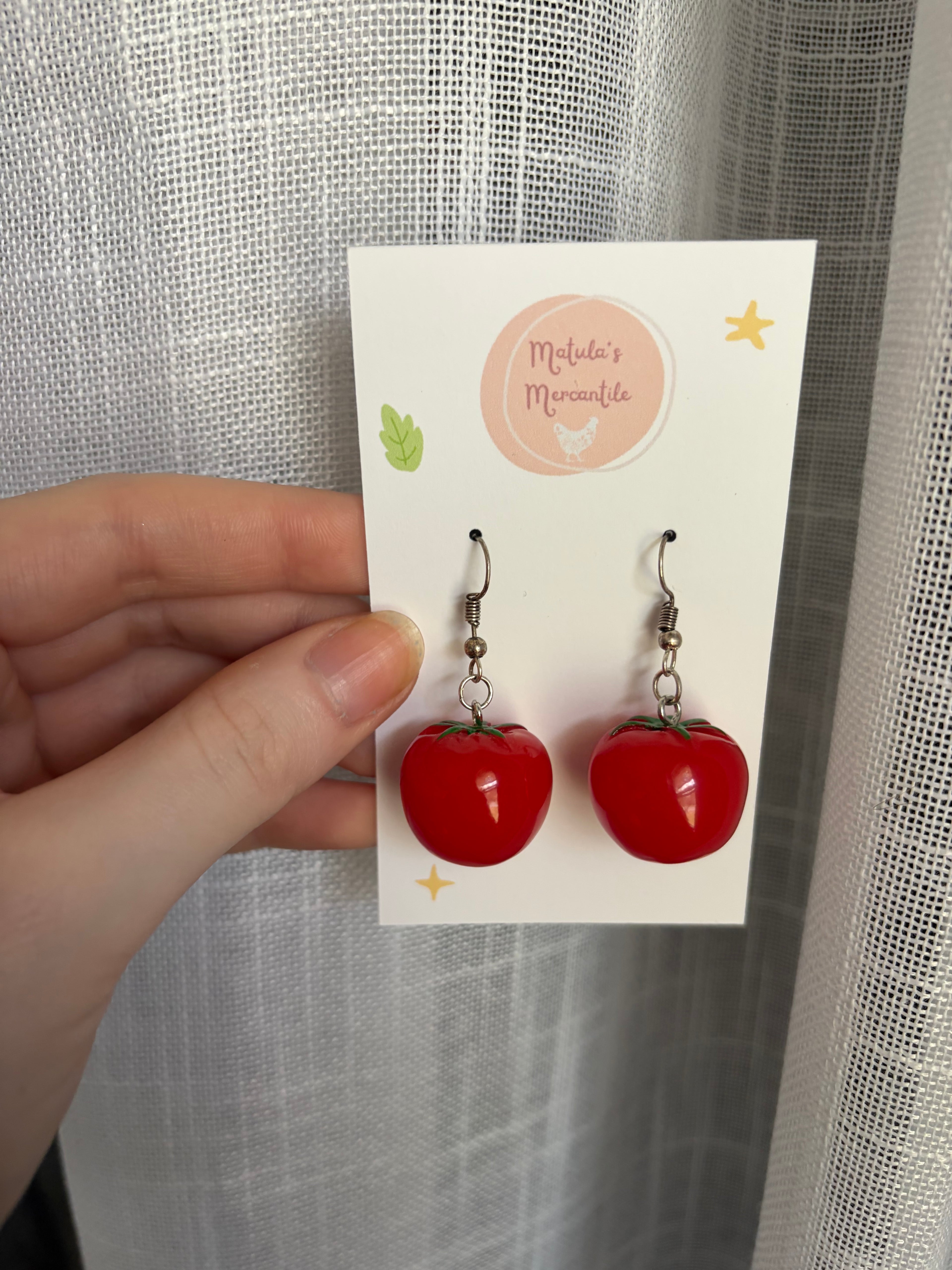 Tomato Mask Chain + Earrings