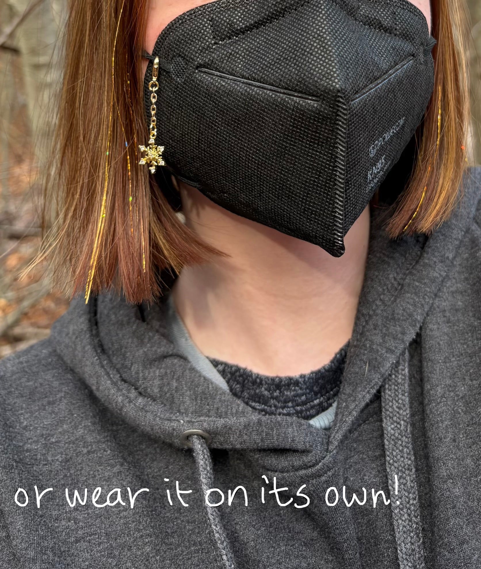 Christmas Tree Mask / Glasses Charm