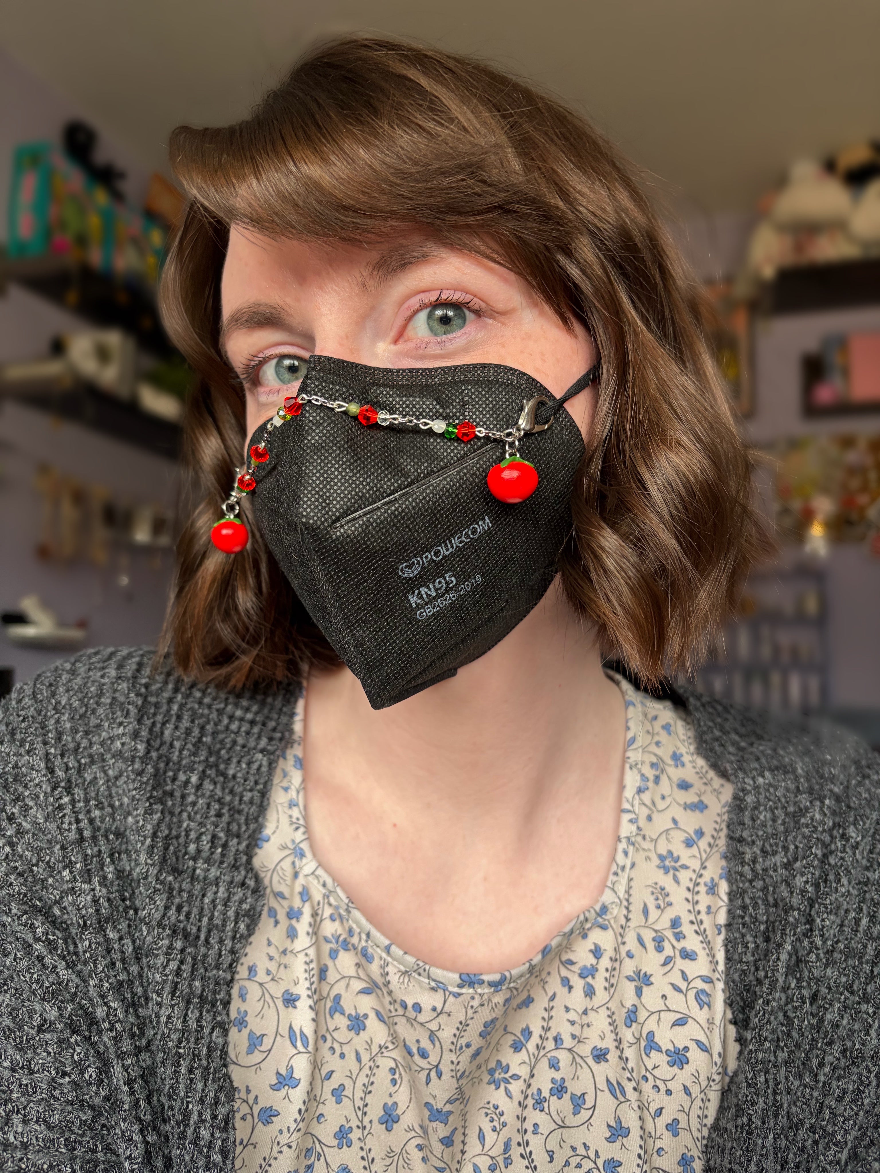 Tomato Mask Chain + Earrings