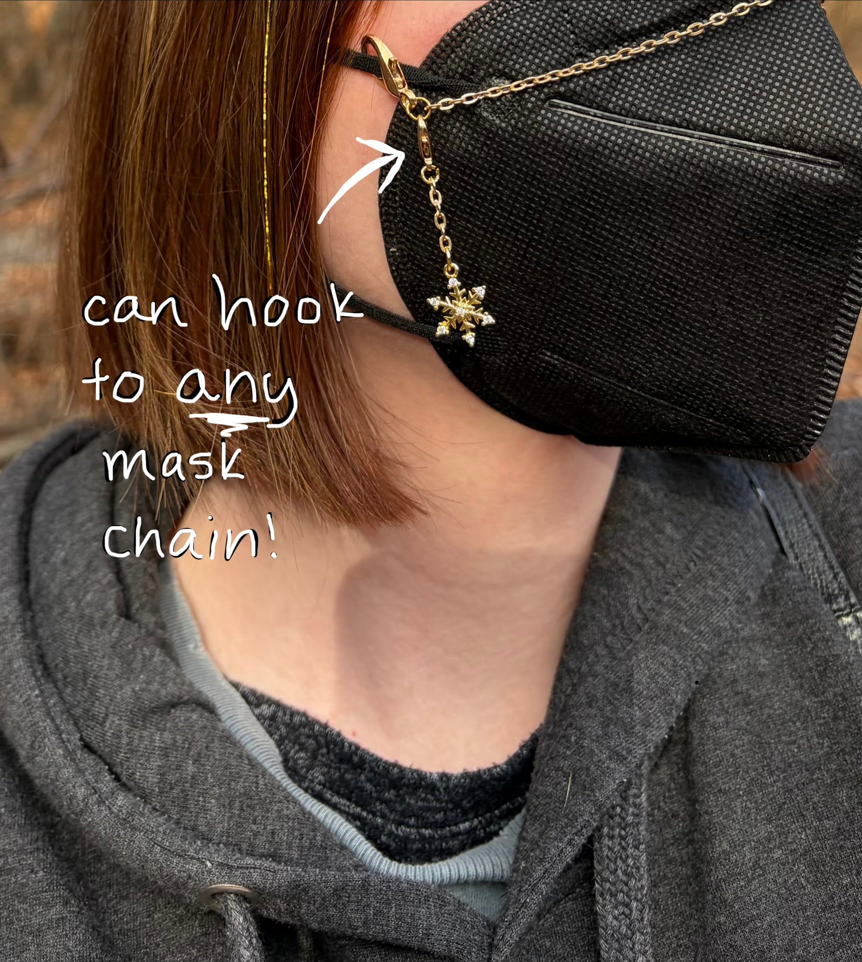 Christmas Tree Mask / Glasses Charm