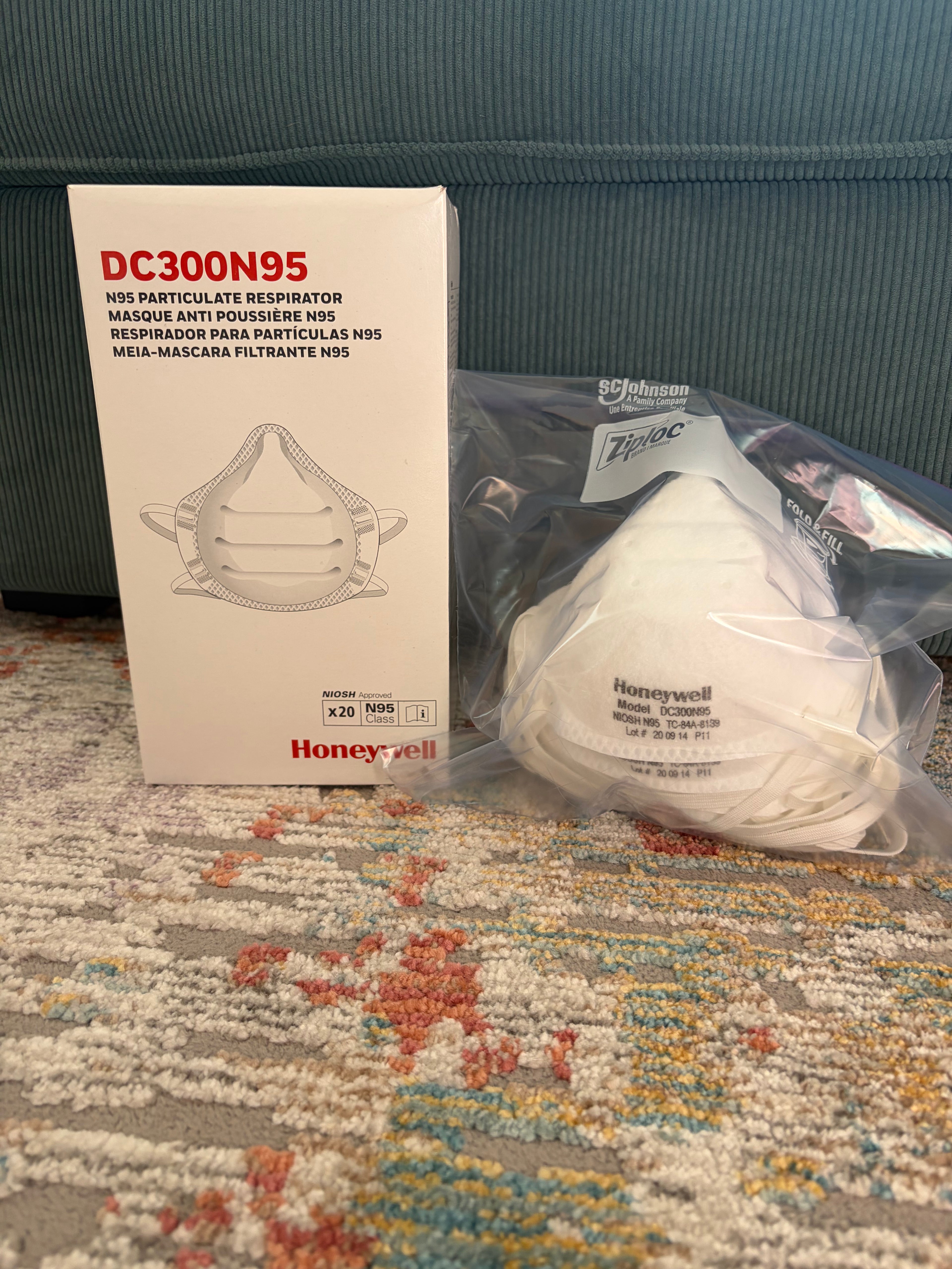 Bag of 5-10 Honeywell DC300N95 Masks