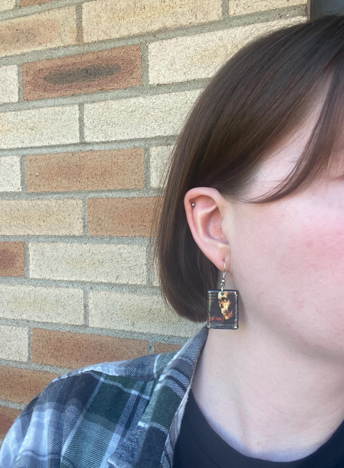 Evil Dead 2 Movie DVD / VHS Earrings