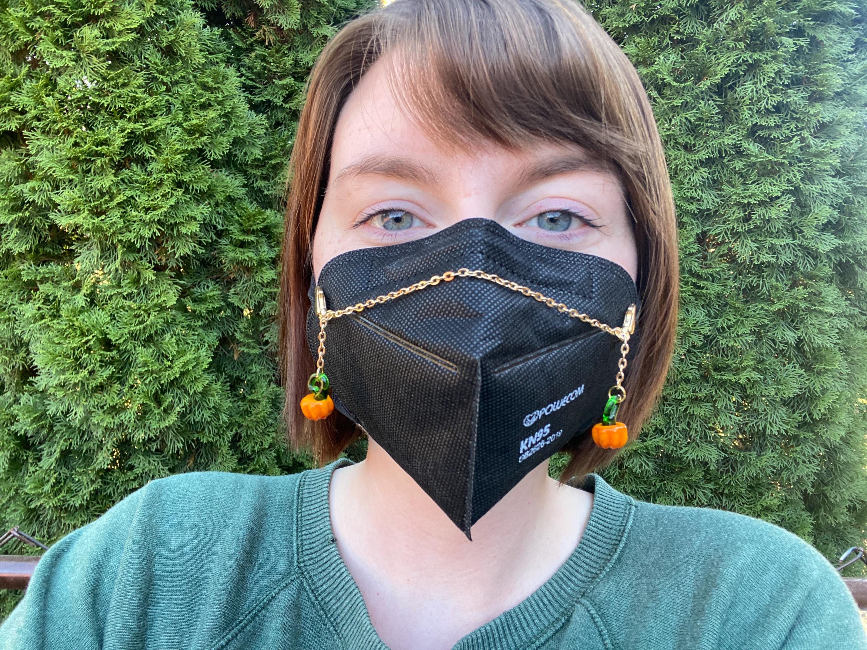 Pumpkin Autumn Mask Chain