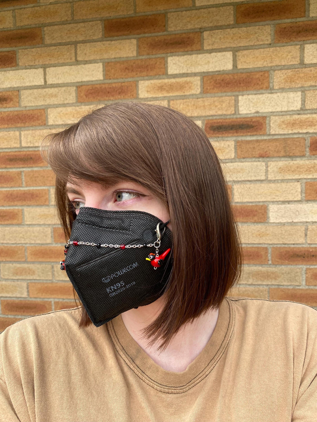 Cardinal Bird Mask Chain