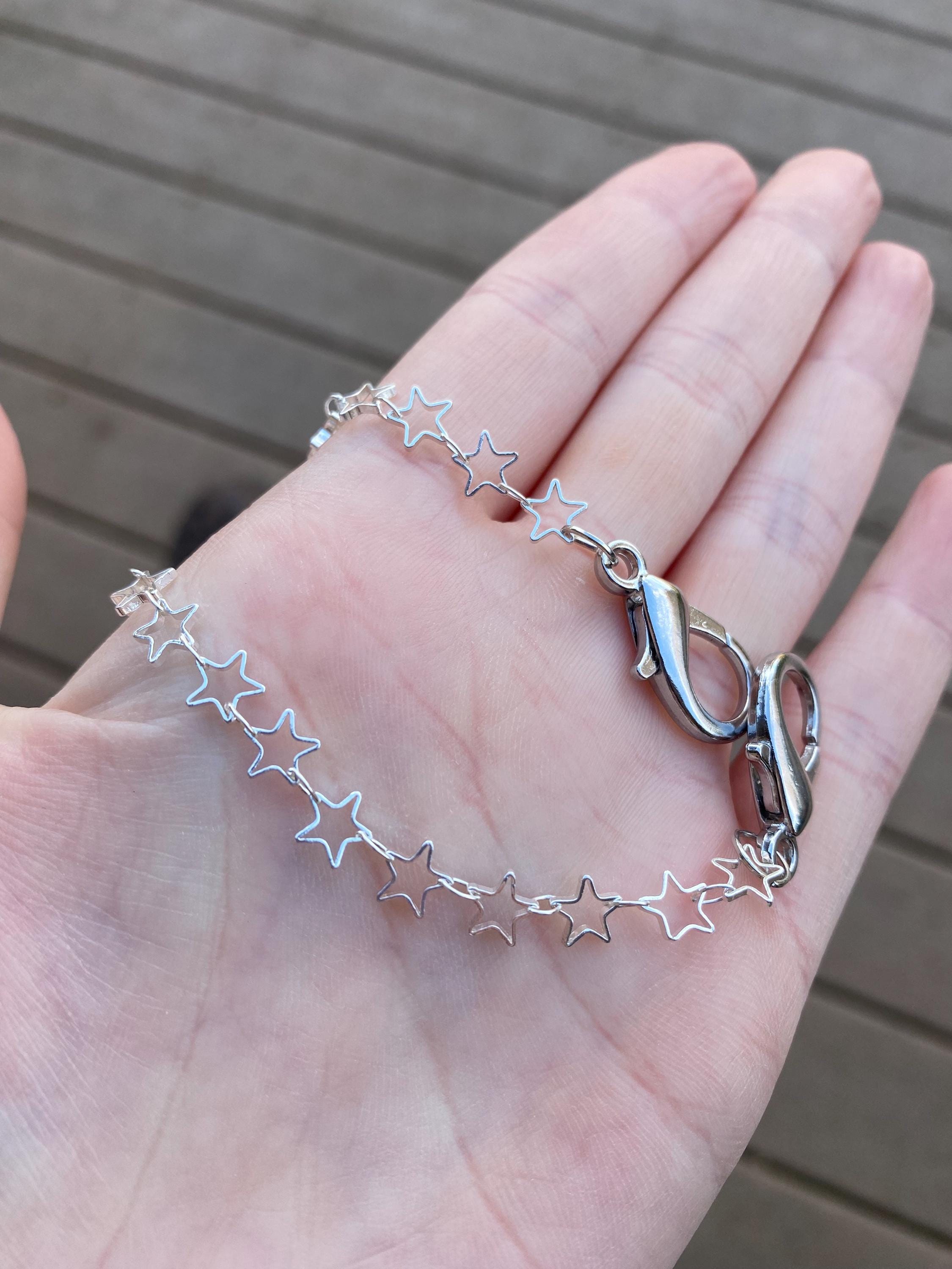 Gold or Silver Stars Mask Chain