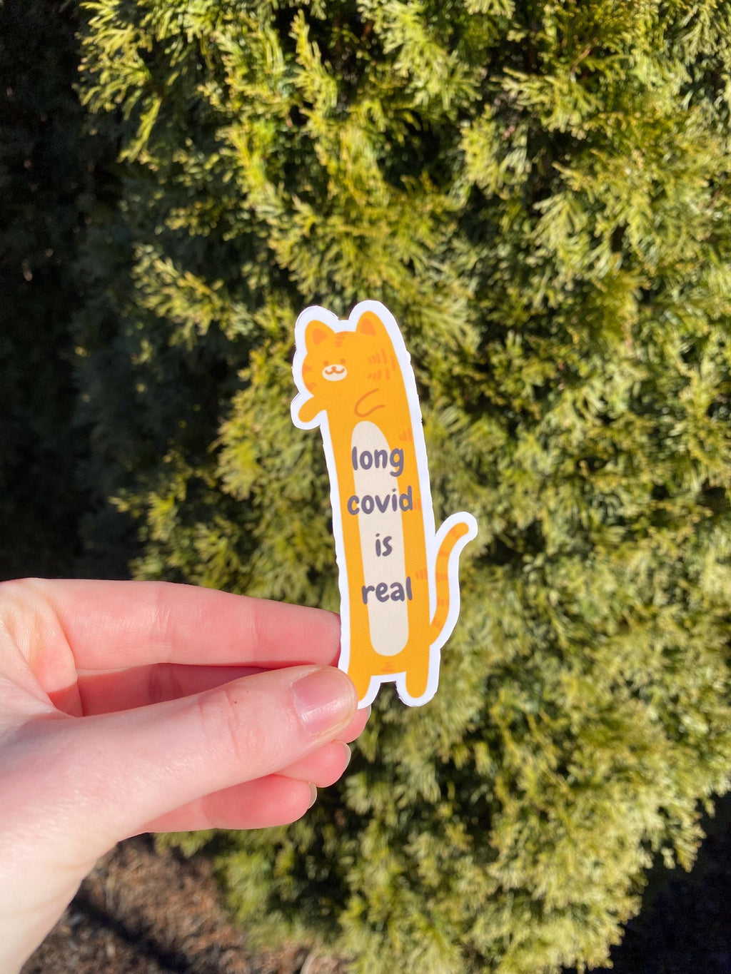 Long Covid Is Real Cat Stickers