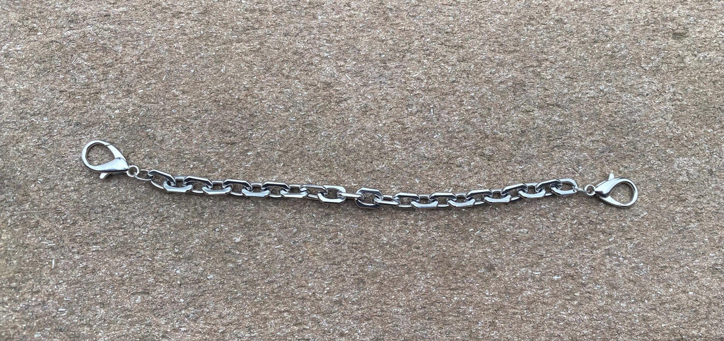 Silver Chunky Cable Gothic Mask Chain