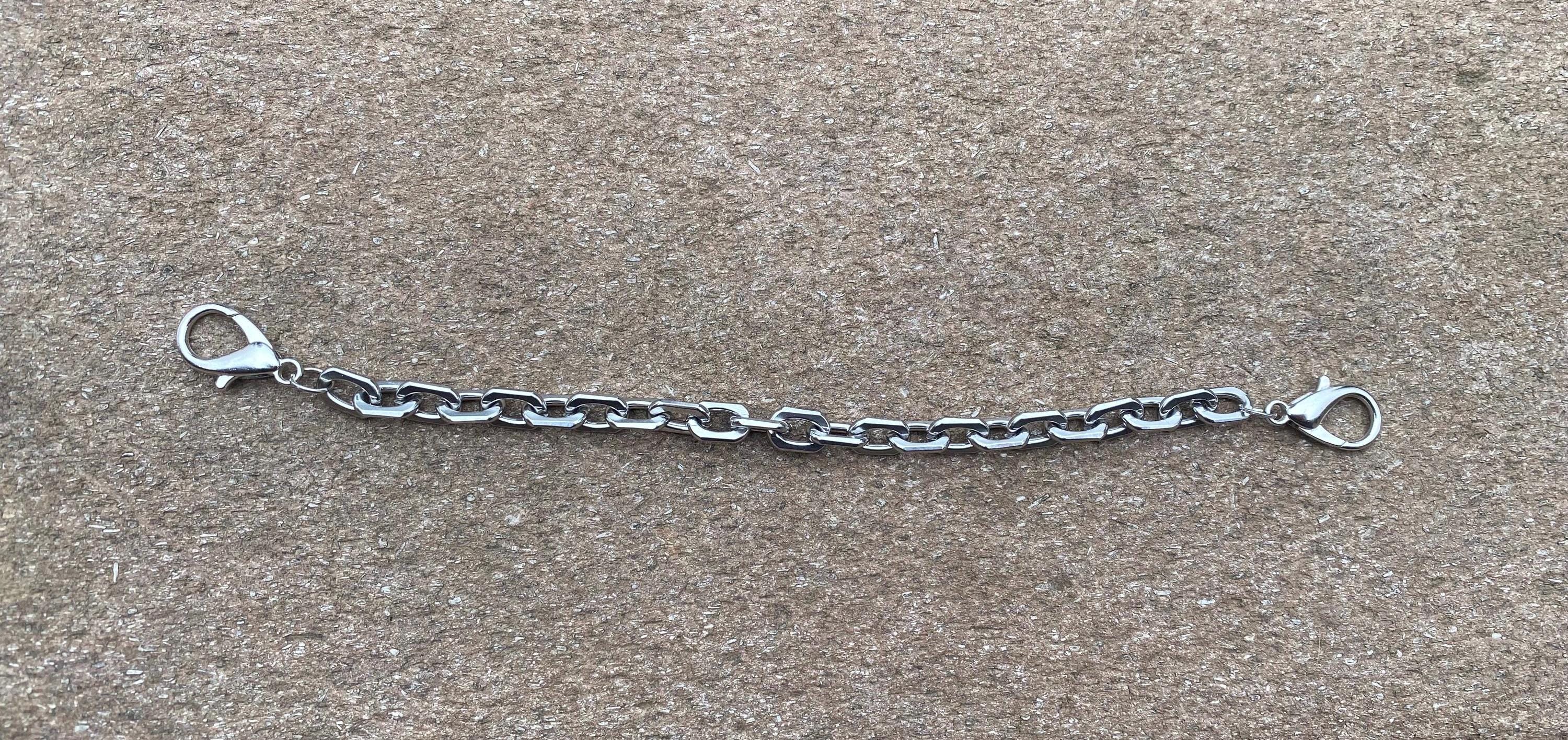 Silver Chunky Cable Gothic Mask Chain