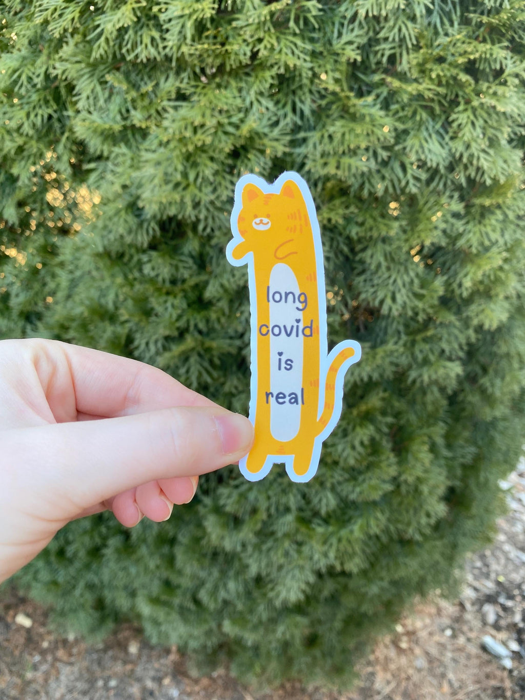 Long Covid Is Real Cat Stickers