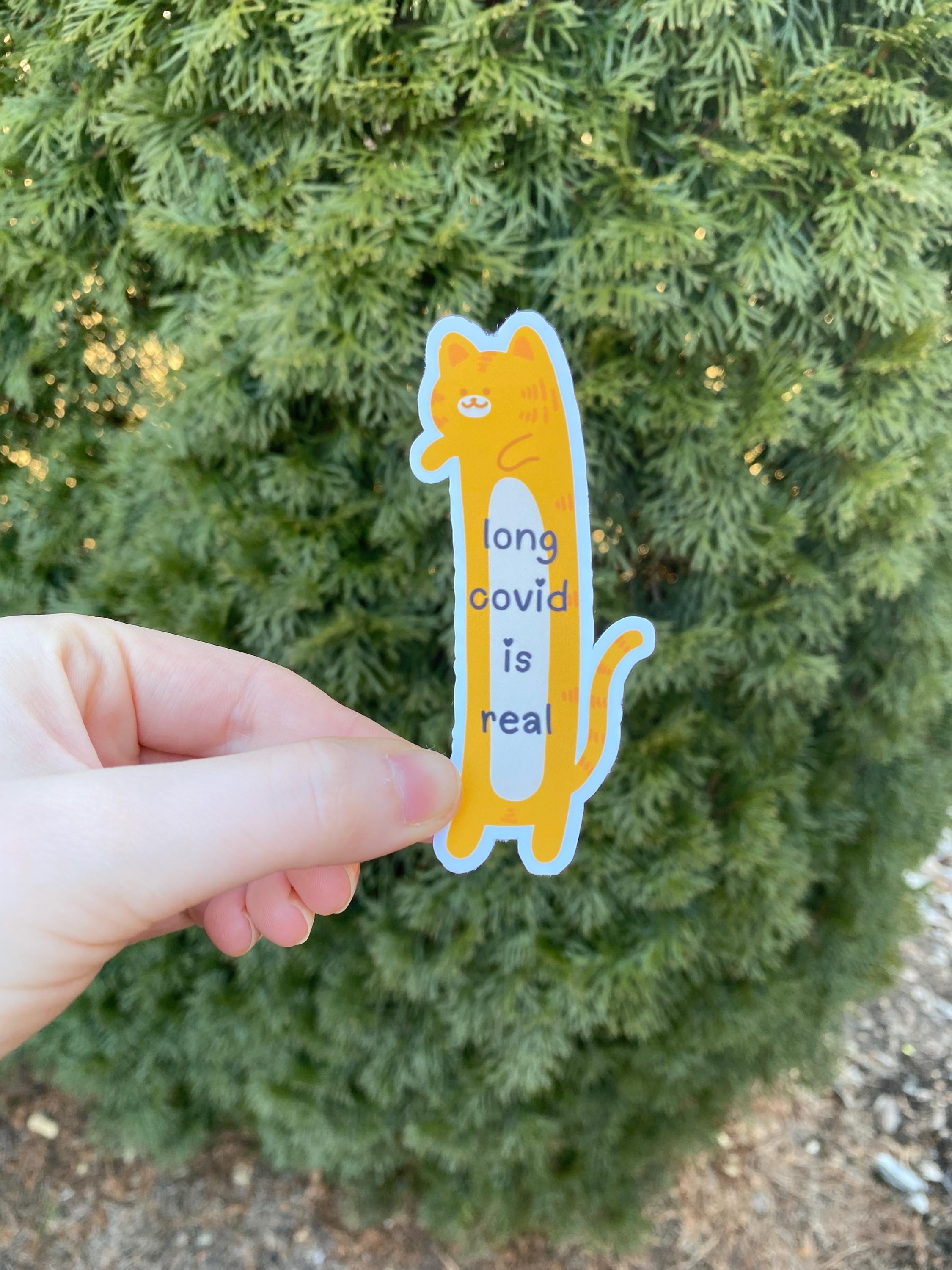 Long Covid Is Real Cat Stickers