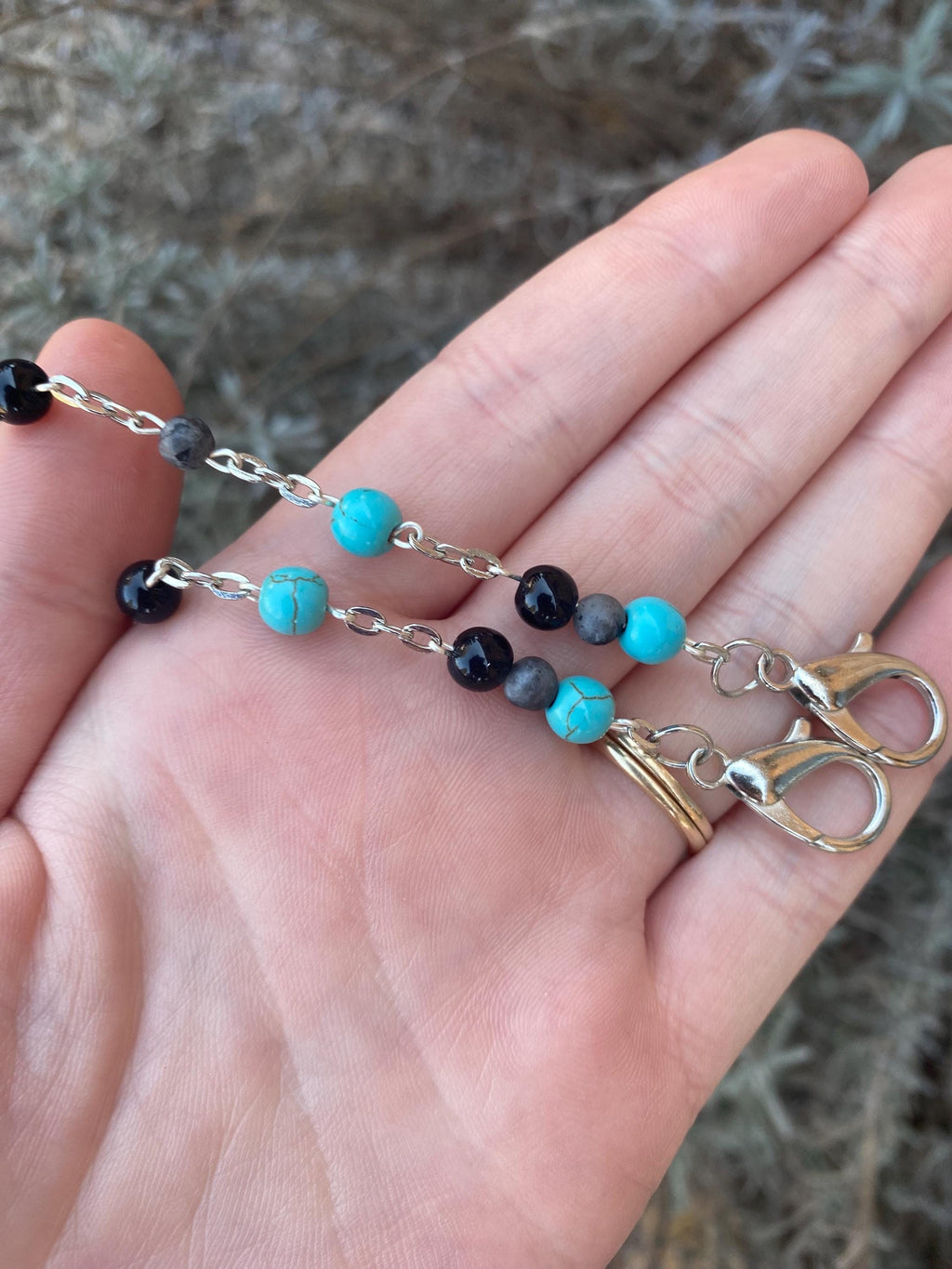 Long Covid Awareness Colors Mask Chain