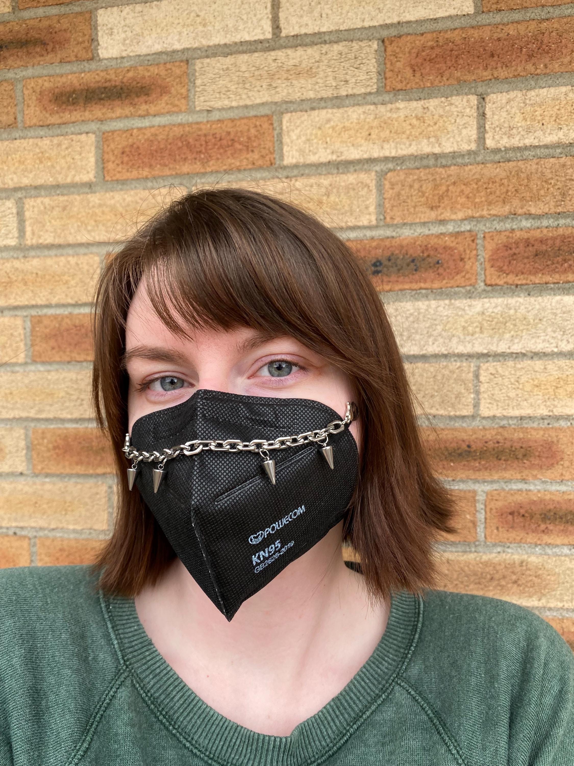 Spike Gothic Punk Mask Chain