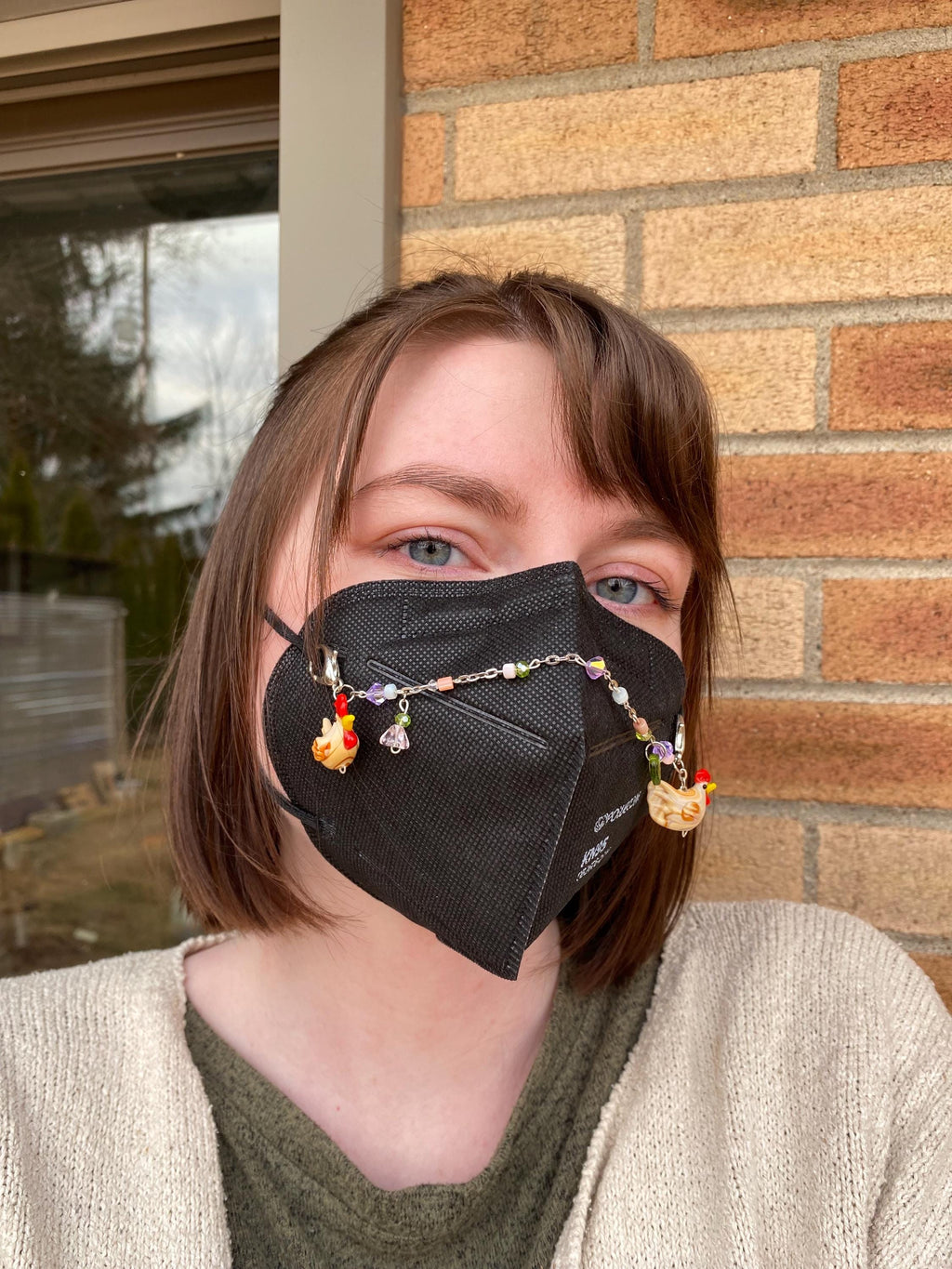 Spring Chicken Mask Chain