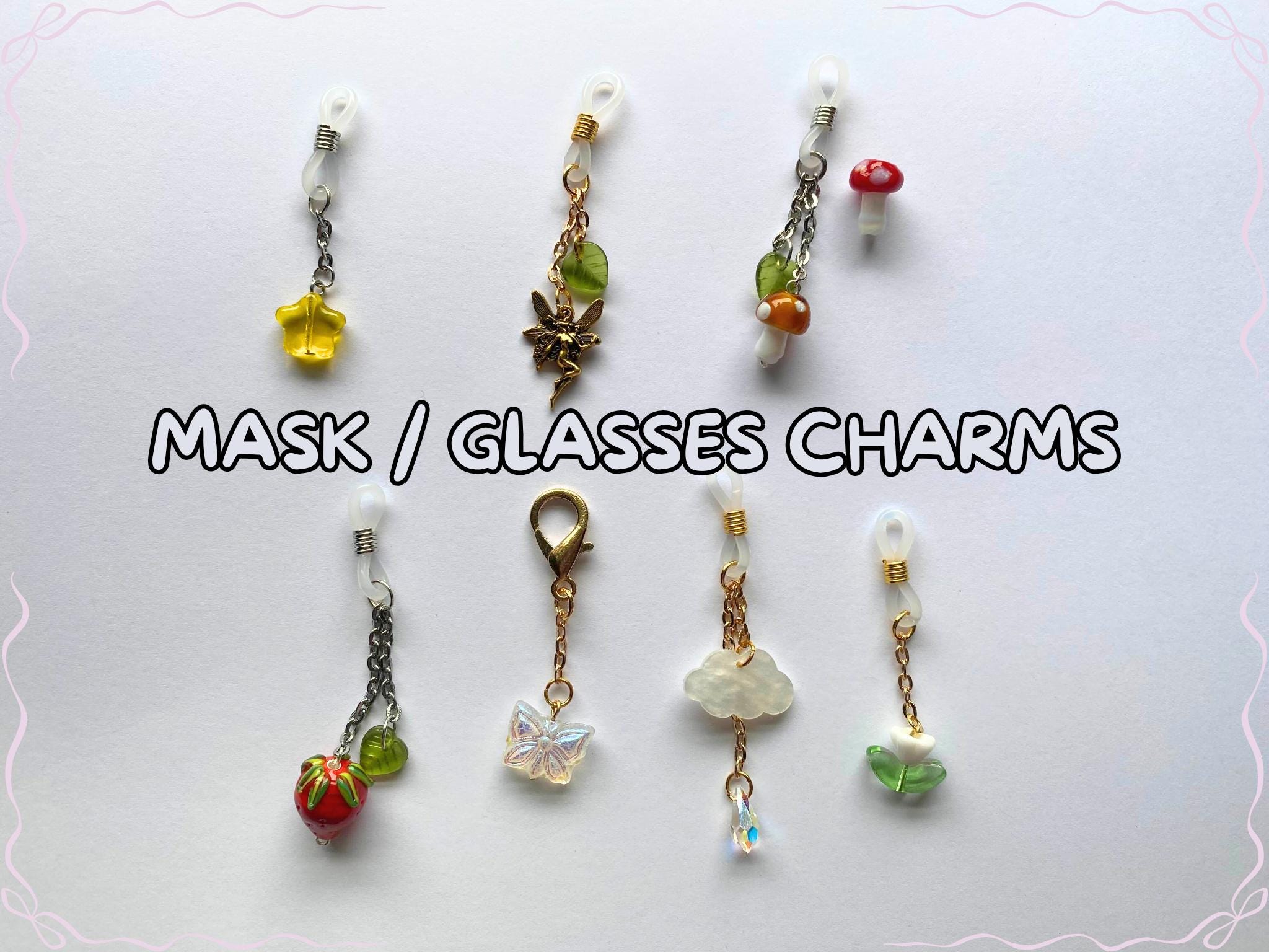Rainy Day Mask Charm / Glasses Charm