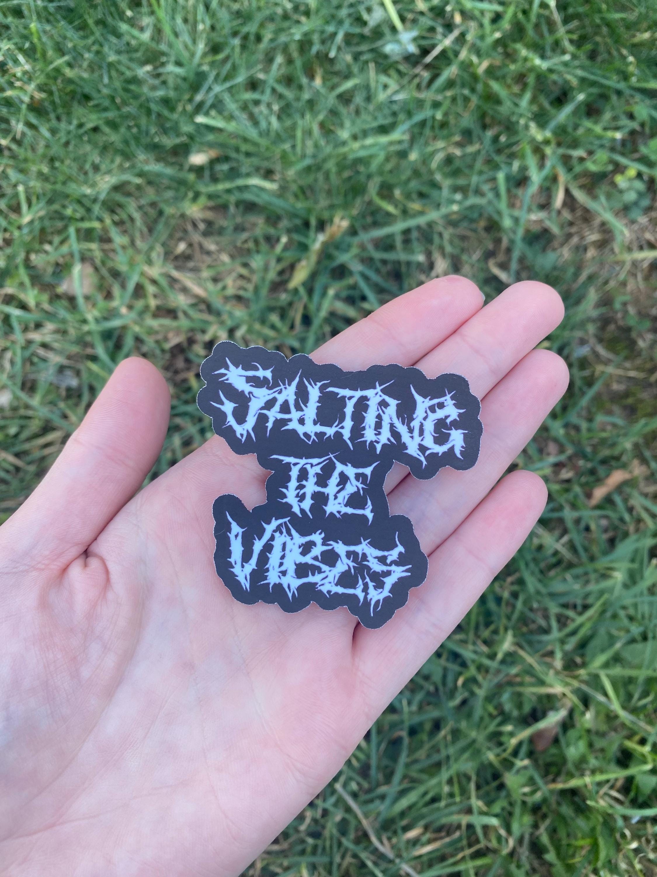 Salting The Vibes, Covid Conscious, Covid Cautious Iridescent Stickers