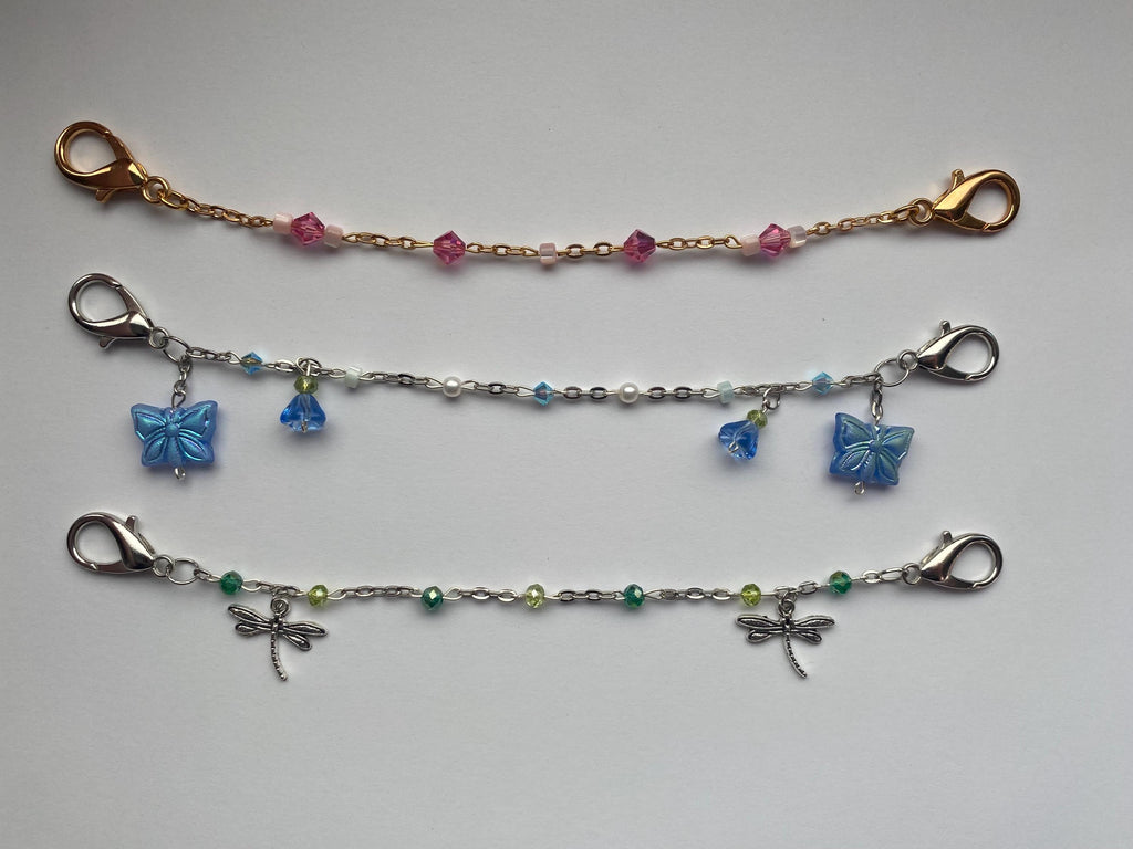 Baby Blue Butterflies Mask Chain