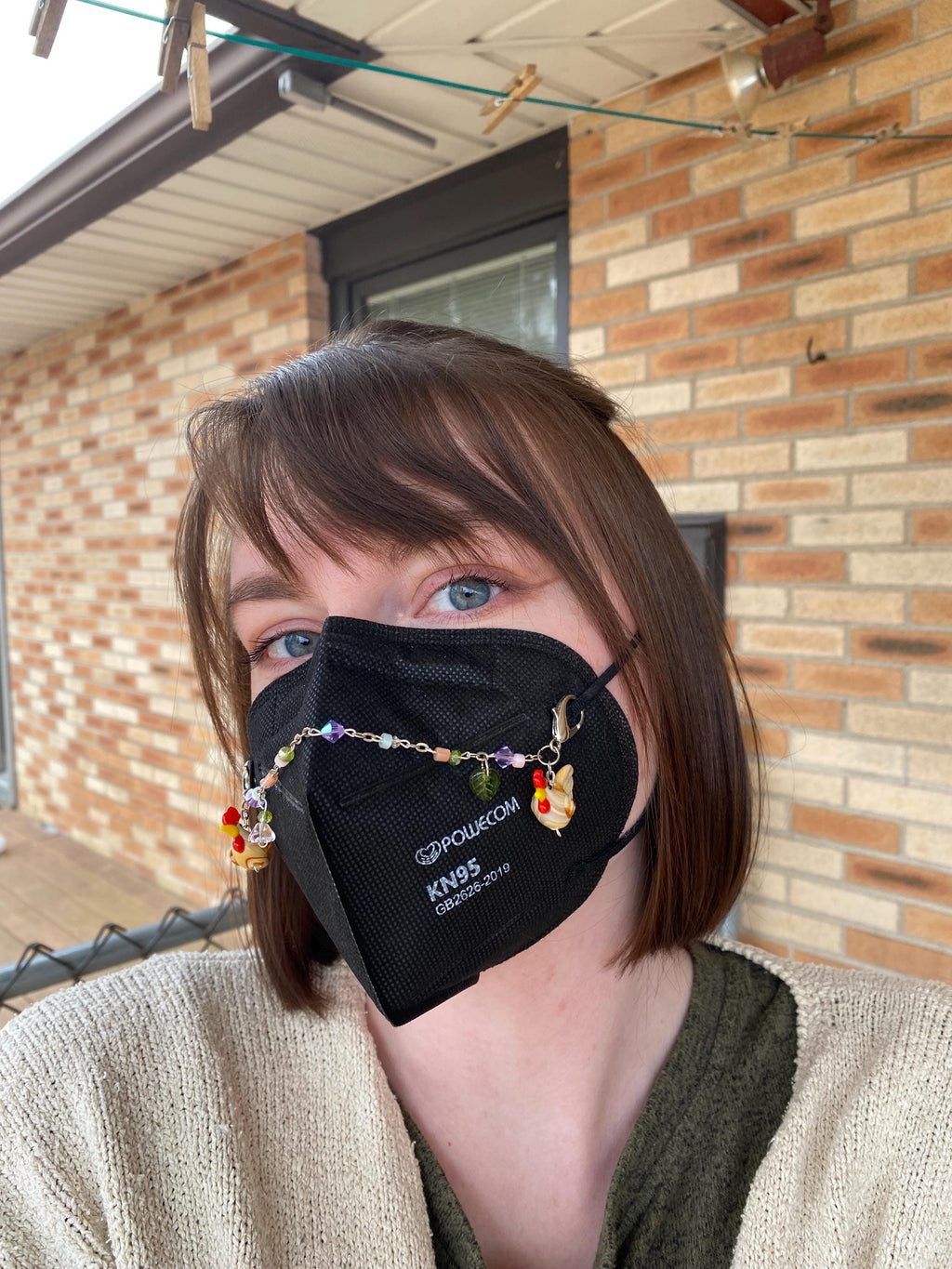 Spring Chicken Mask Chain