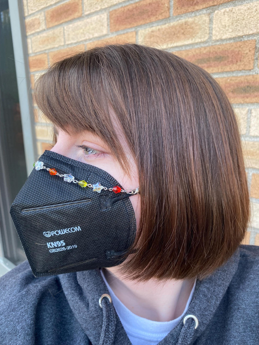 Rainbow Stars Mask Chain