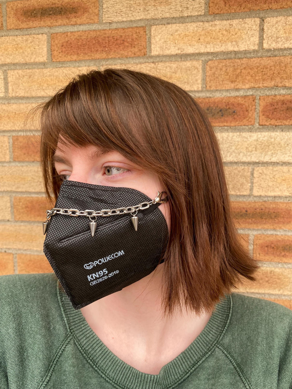 Spike Gothic Punk Mask Chain