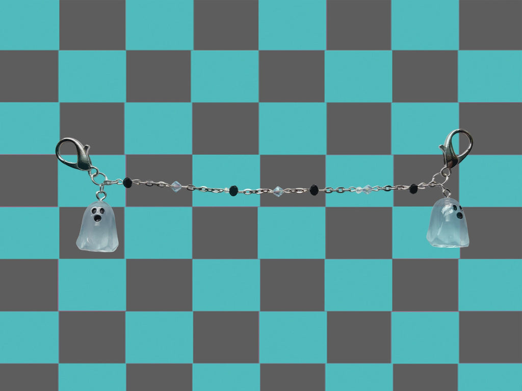 Ghost Glow In The Dark Halloween Mask Chain | Pick Your Color