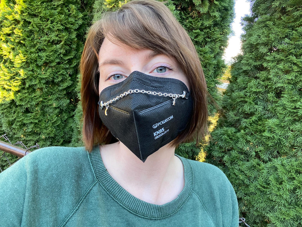 Dainty Star and Moon Mask Chain - Silver or Gold