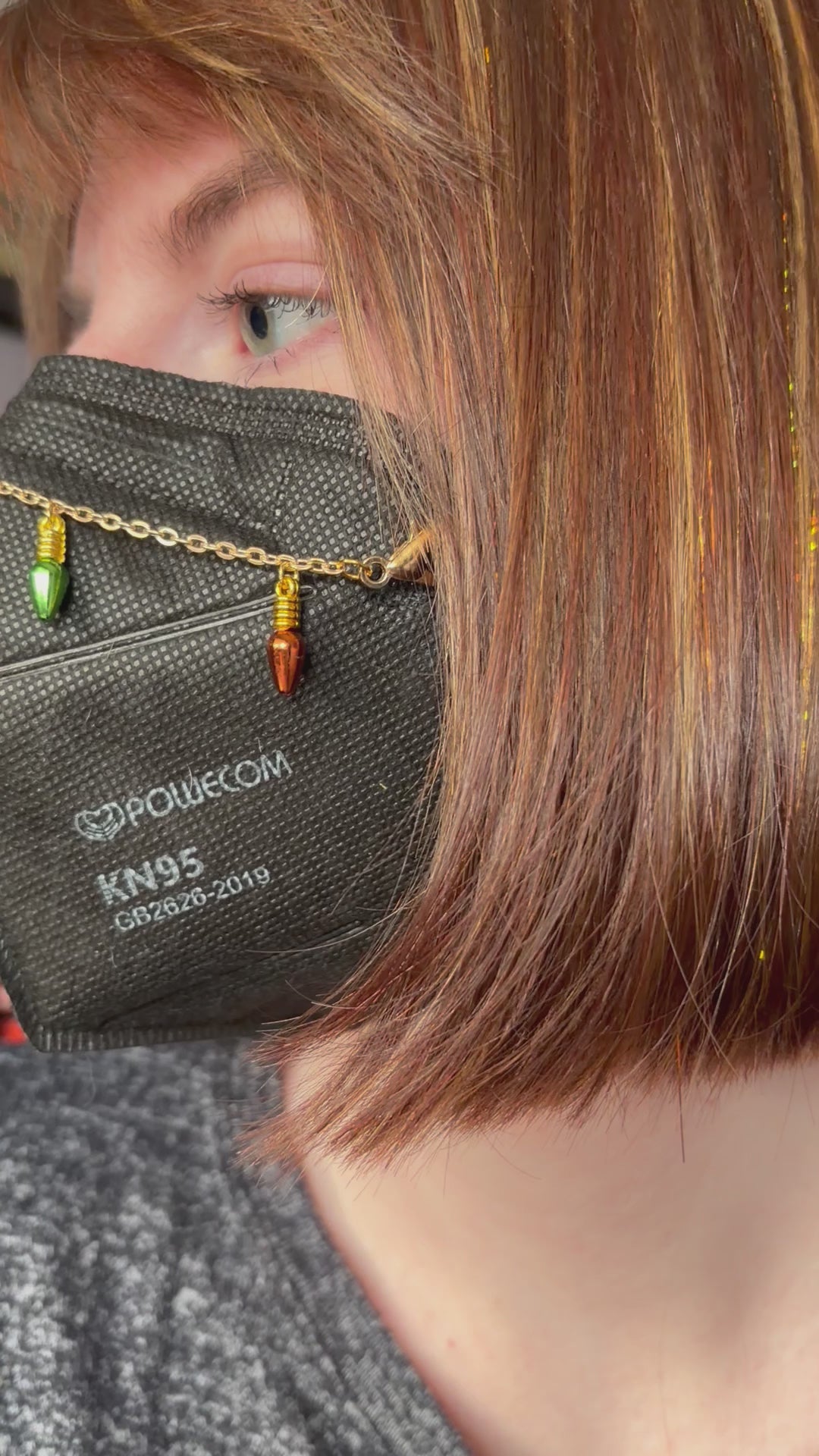 Christmas Lights Mask Chain