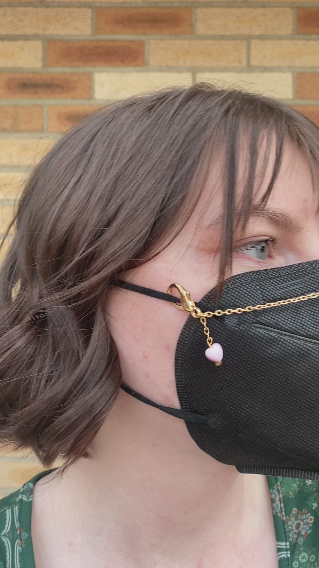 Heart Dangle Mask Chain